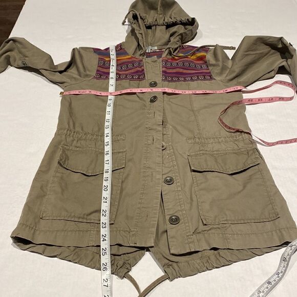 Bohemian 100% cotton button front lite weight jacket size X small - Picture 6 of 7